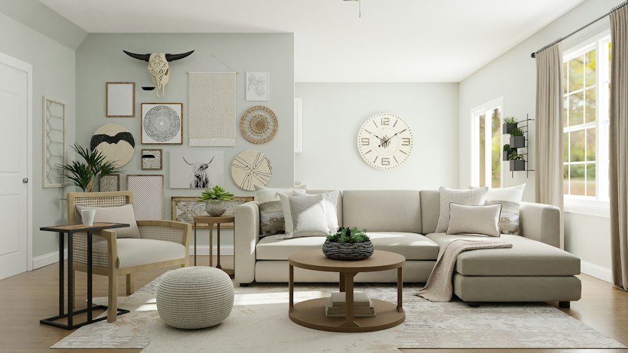 Detalle de interior de referencia con acabados de madera y tonos cálidos