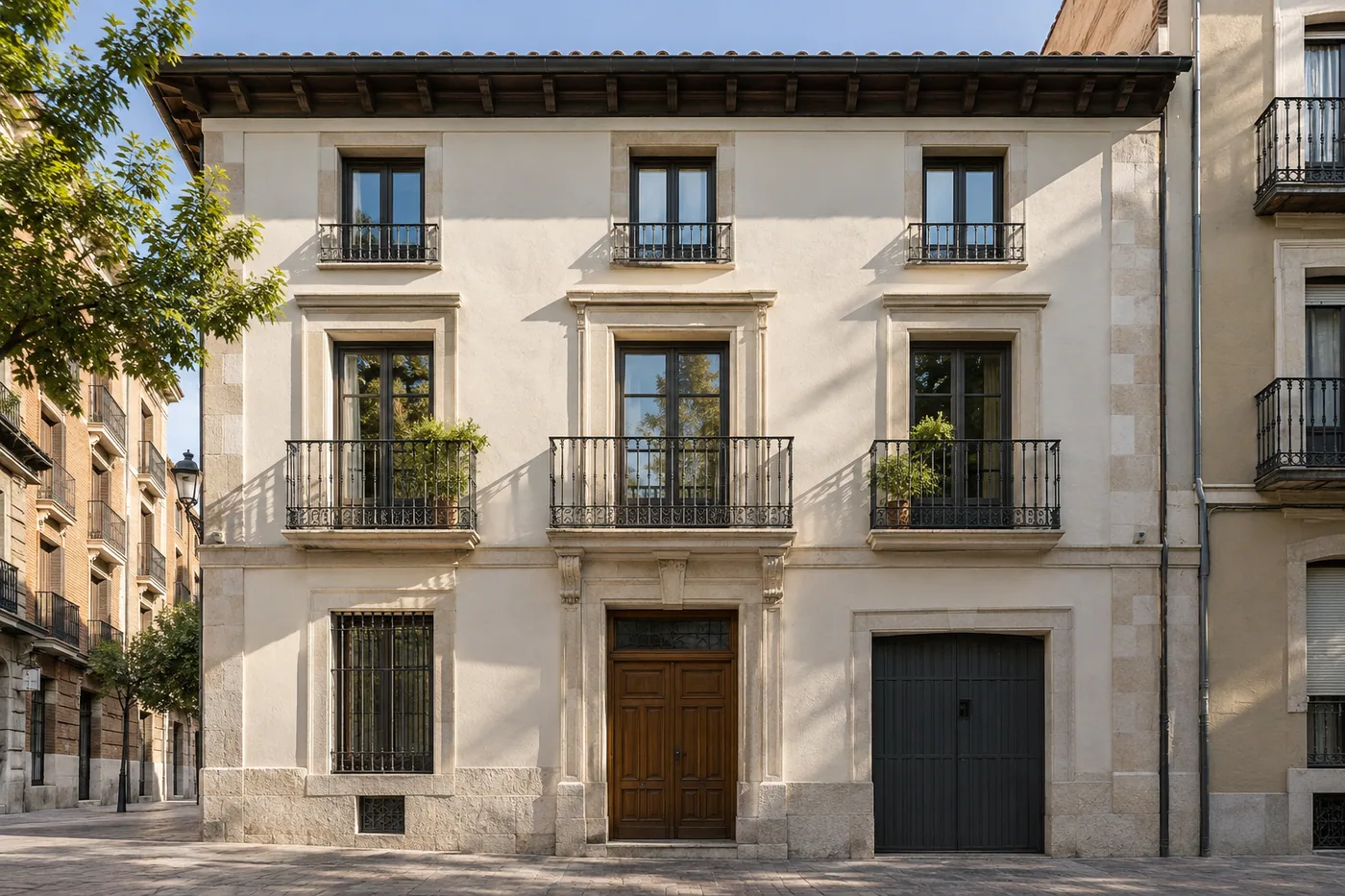 Fachada de edificio renovada, imagen de referencia